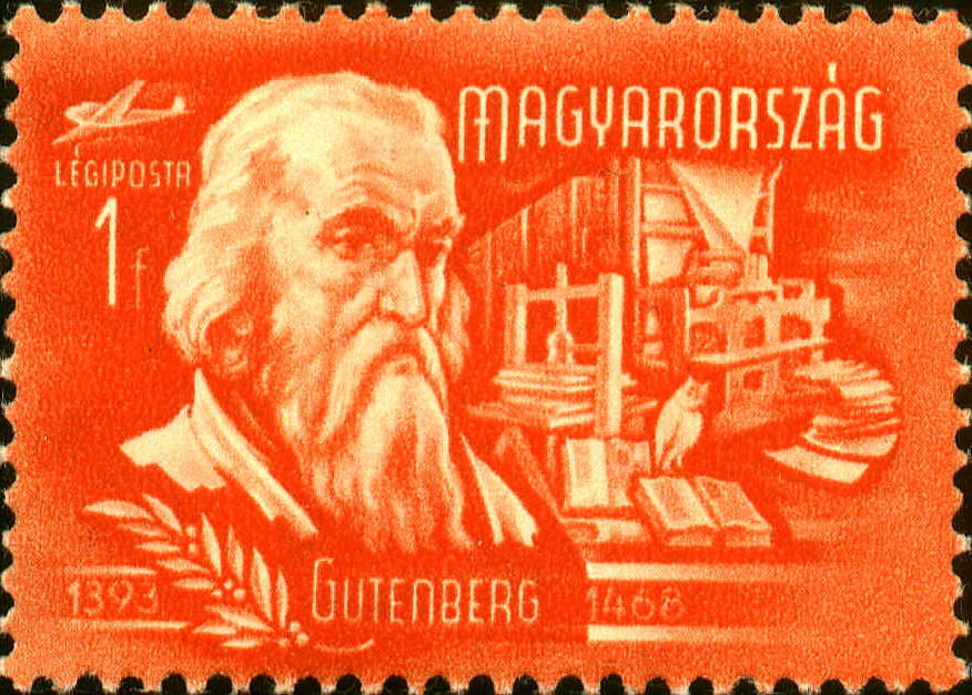 Johannes Gutenberg - World Postage Stamps